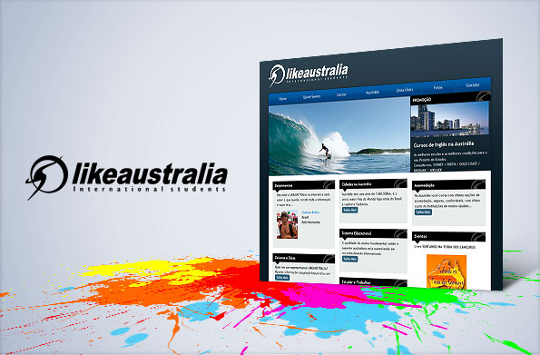 制作実績:Like Australia ウェブデザイン